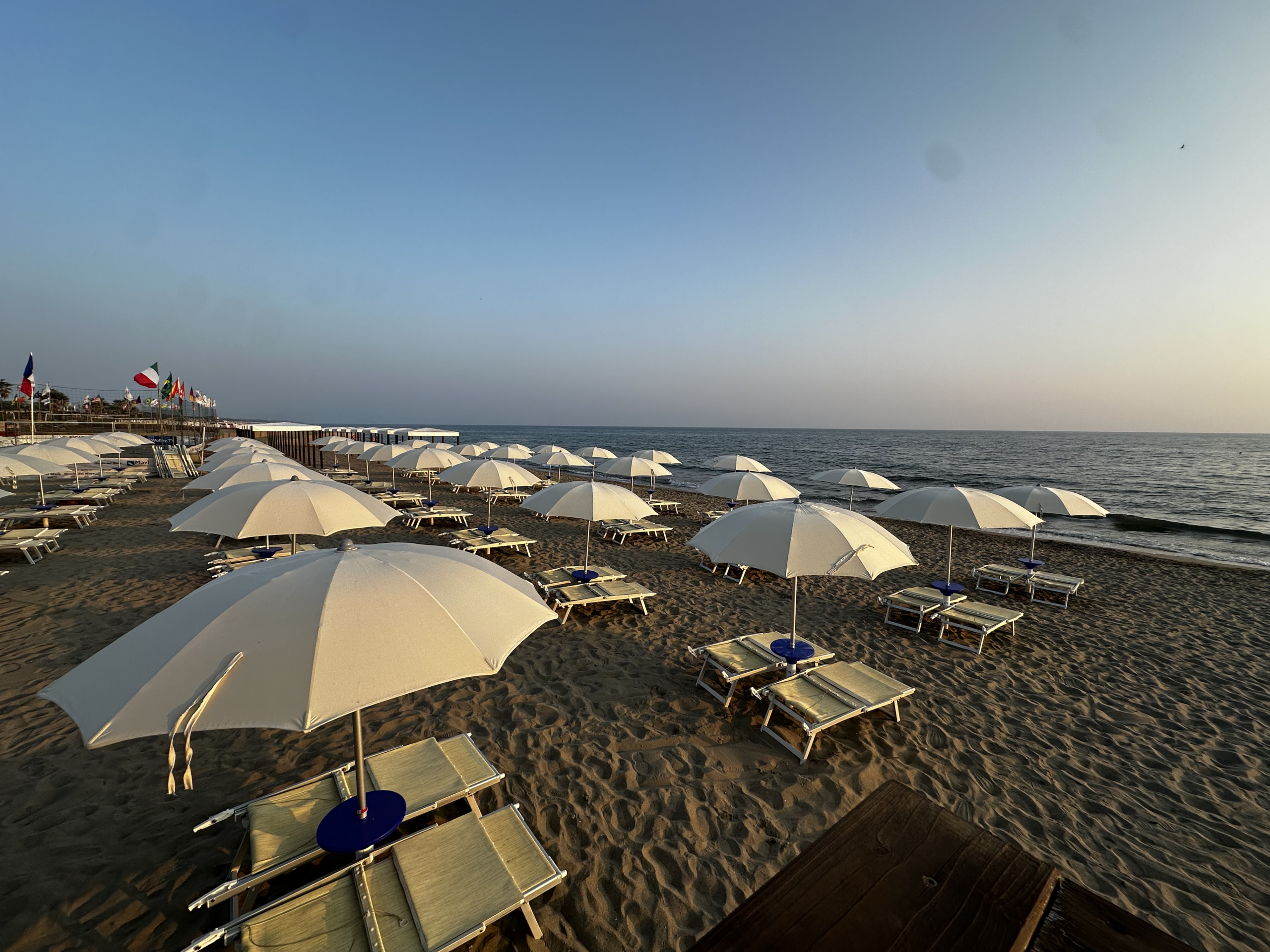 Vista panoramica della spiaggia del Lido Riviera Spineta